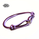 14K Tricolor Armband Double Knotted