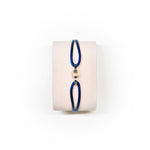 Crius Jewelry Repeating Trust Bracelet Navy Blue