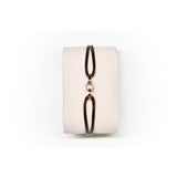 Crius Jewelry Repeating Trust Bracelet Dark Brown