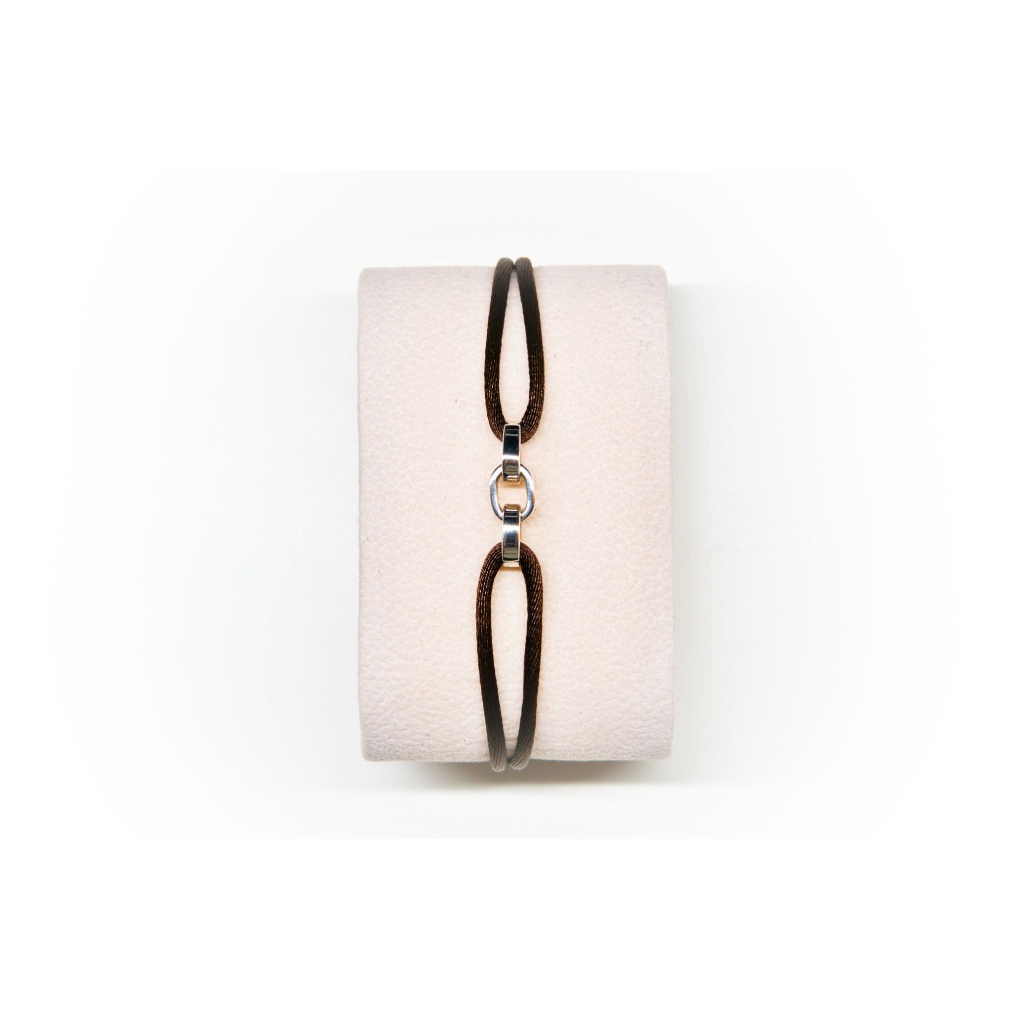 Crius Jewelry Repeating Trust Bracelet Dark Brown