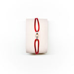 Crius Jewelry Repeating Trust Bracelet Burgundy Red