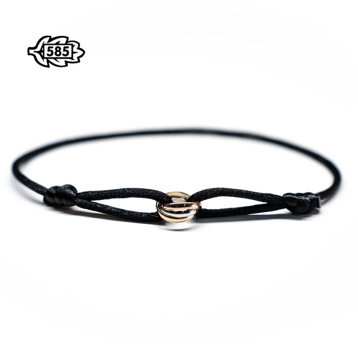14K Tricolor Armband 